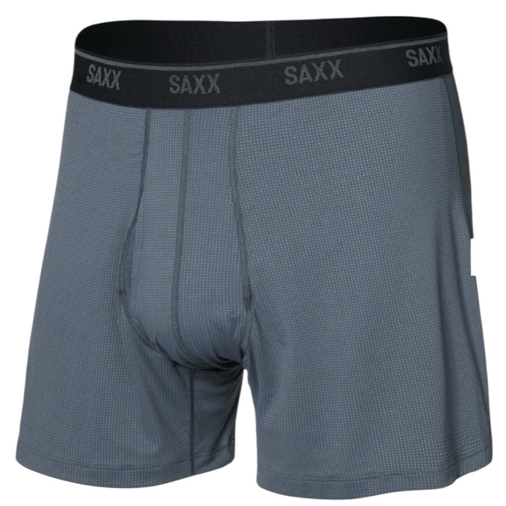 SAXX Men's Gray loose fit Quest dry mesh Boxers size medium